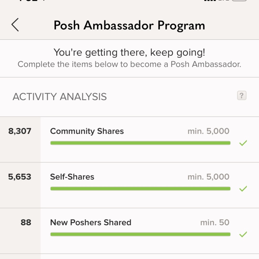 Posh ambassador program